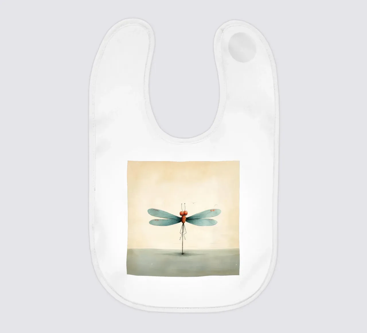Libellula minimale 2 bavaglino da Minimal Animal Art