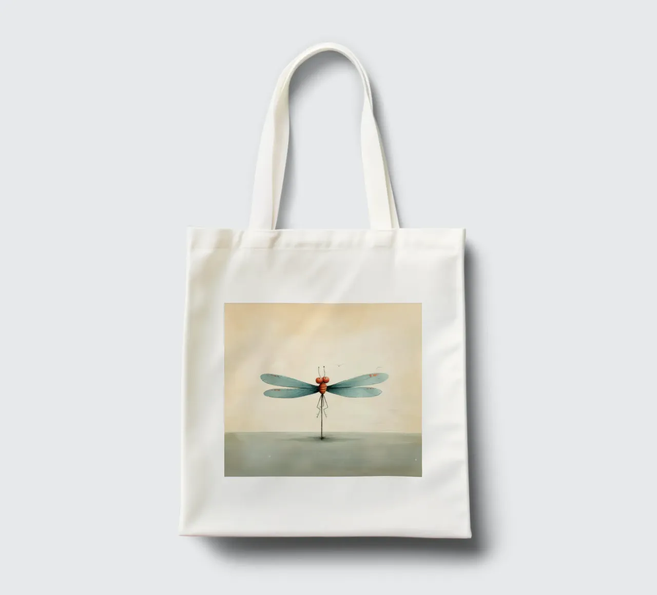 Libellula minimale 2 borsa in juta da Minimal Animal Art