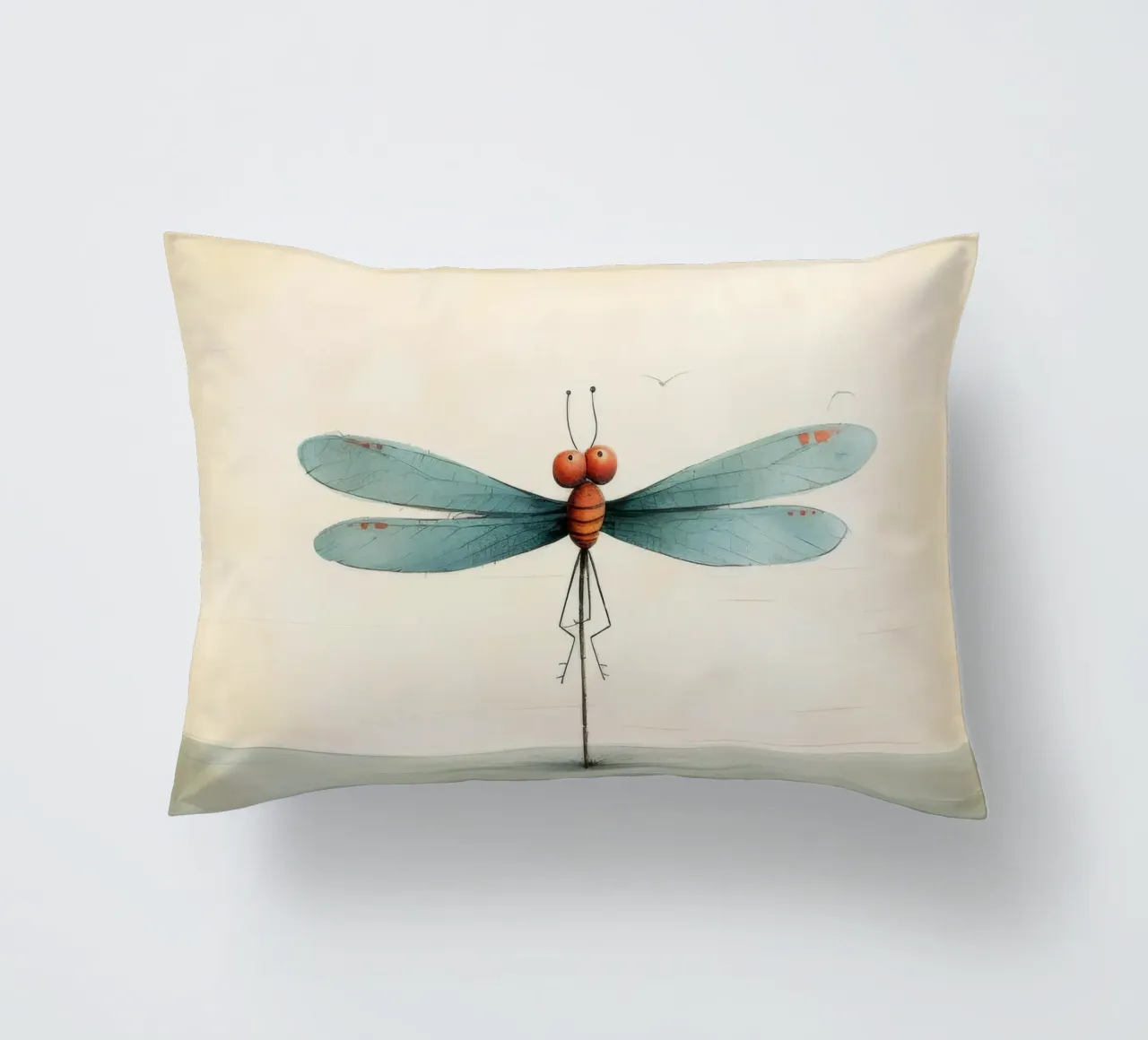 Libellula minimale 2 cuscino da Minimal Animal Art