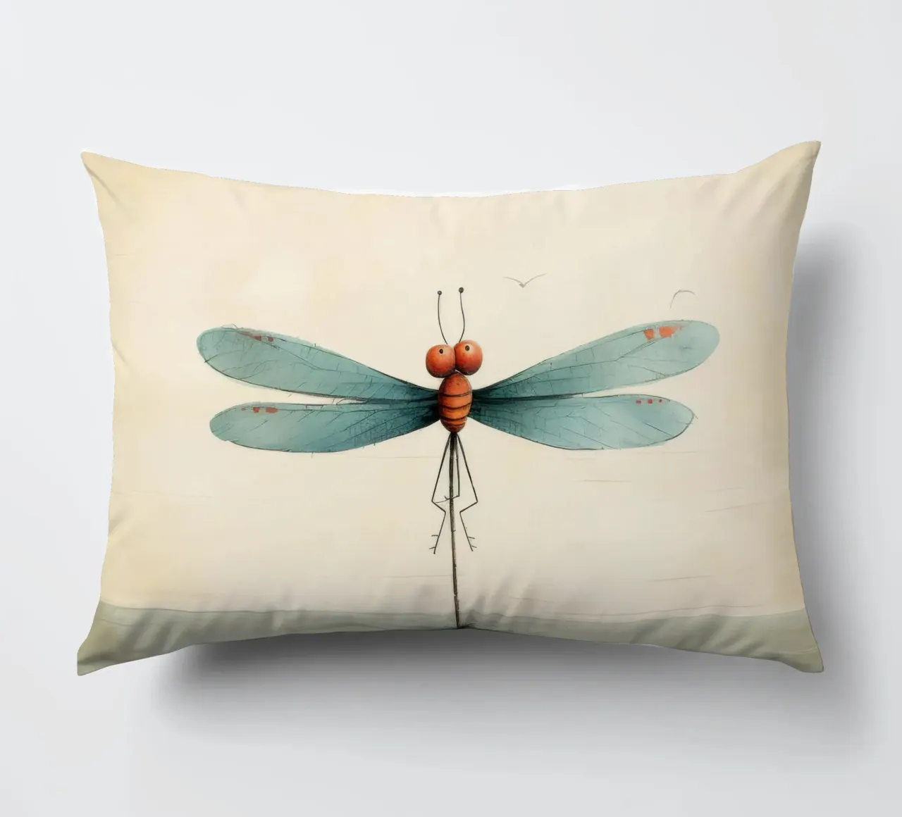 Libellula minimale 2 cuscino da Minimal Animal Art