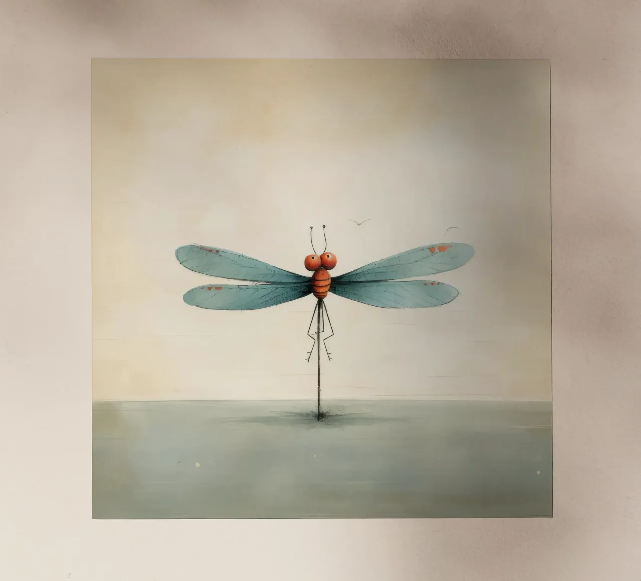 Libellula minimale 2 pellicola backlit da Minimal Animal Art