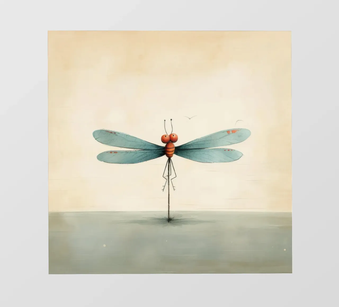 Libellula minimale 2 pellicola backlit da Minimal Animal Art