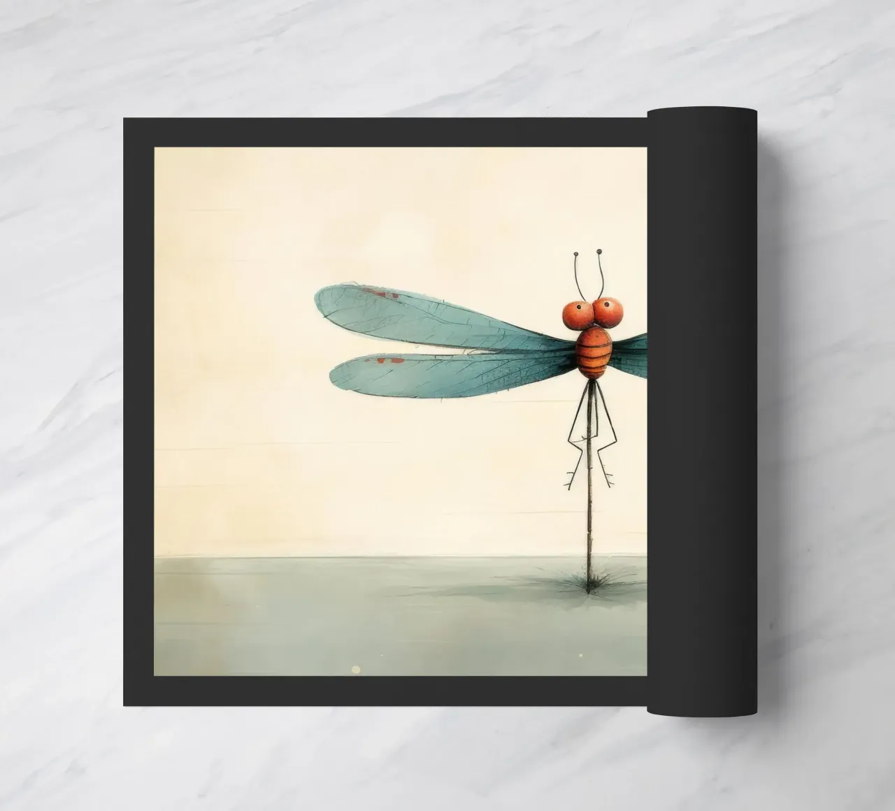 Minimo Dragonfly zerbino da Minimal Animal Art