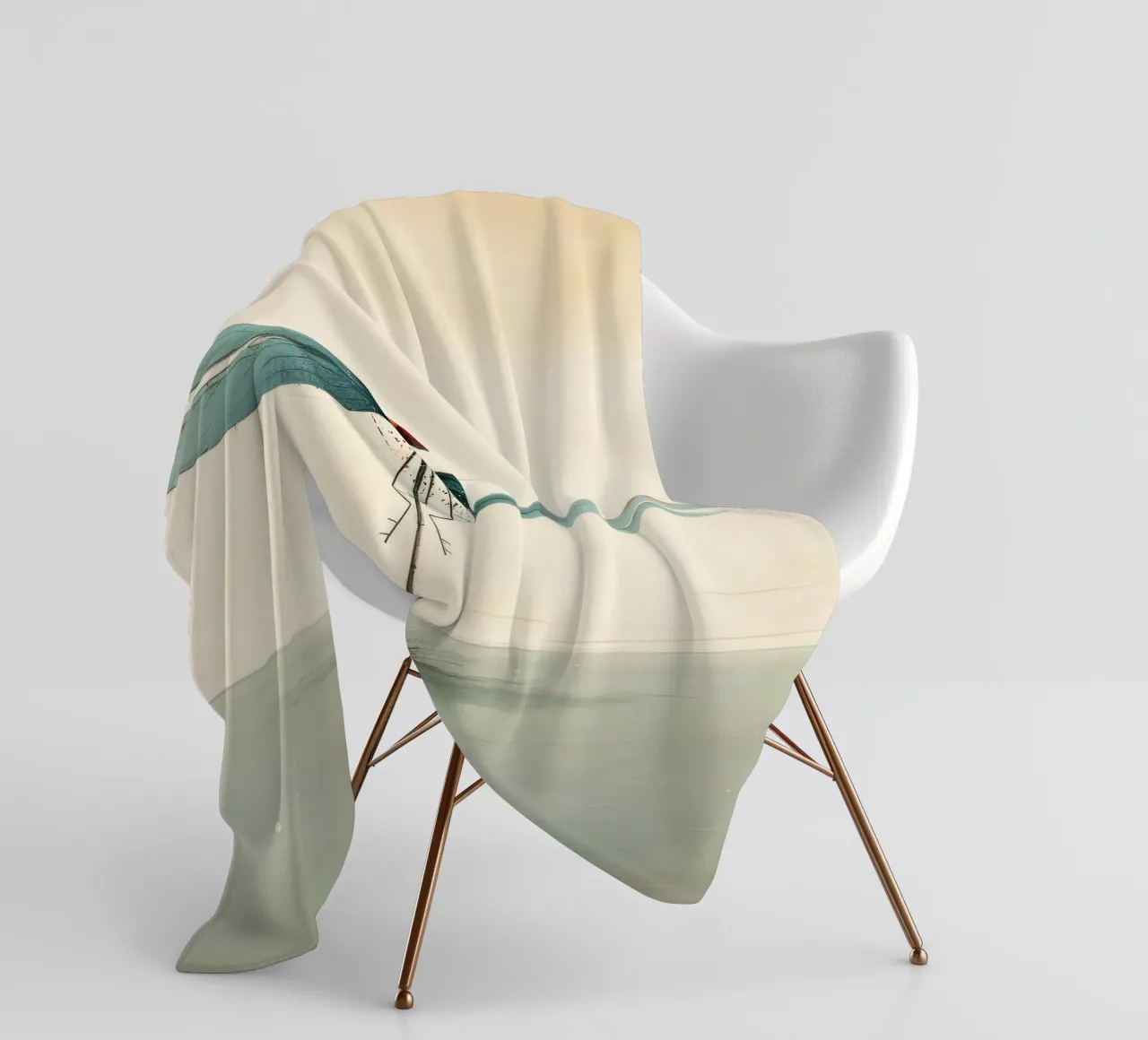Libellula minimale 2 coperta in pile da Minimal Animal Art