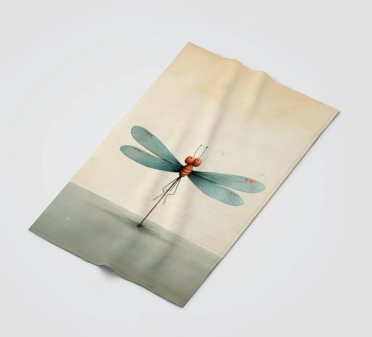Libellula minimale 2 coperta in pile da Minimal Animal Art