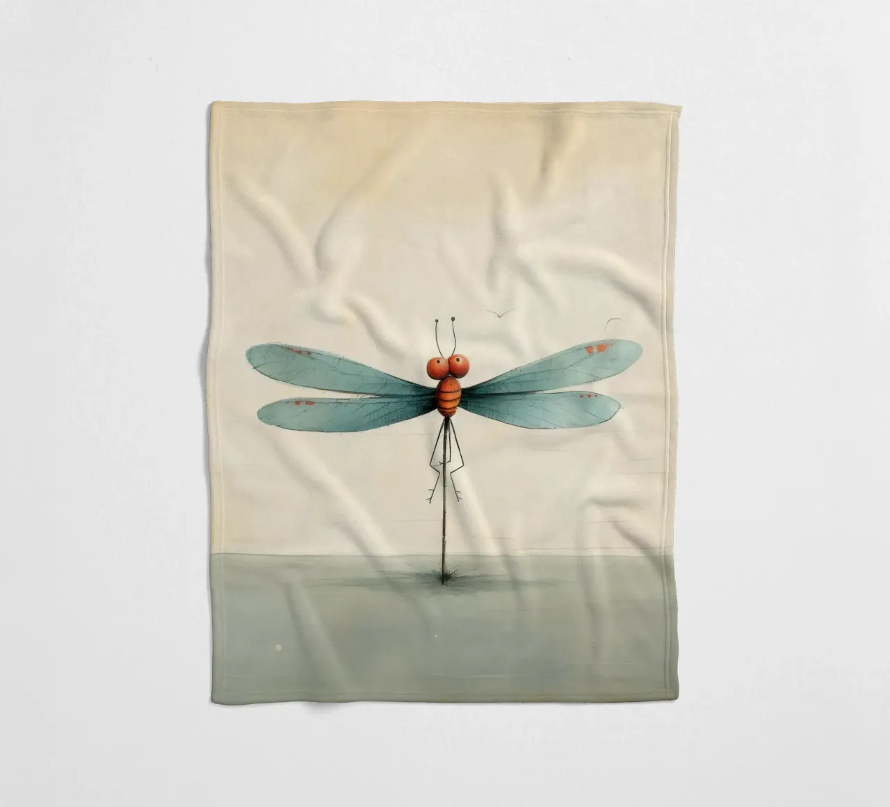 Libellula minimale 2 coperta in pile da Minimal Animal Art