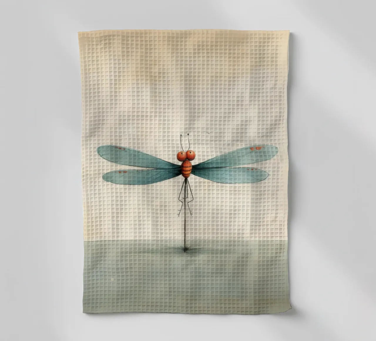 Libellula minimale 2 canovaccio da cucina da Minimal Animal Art