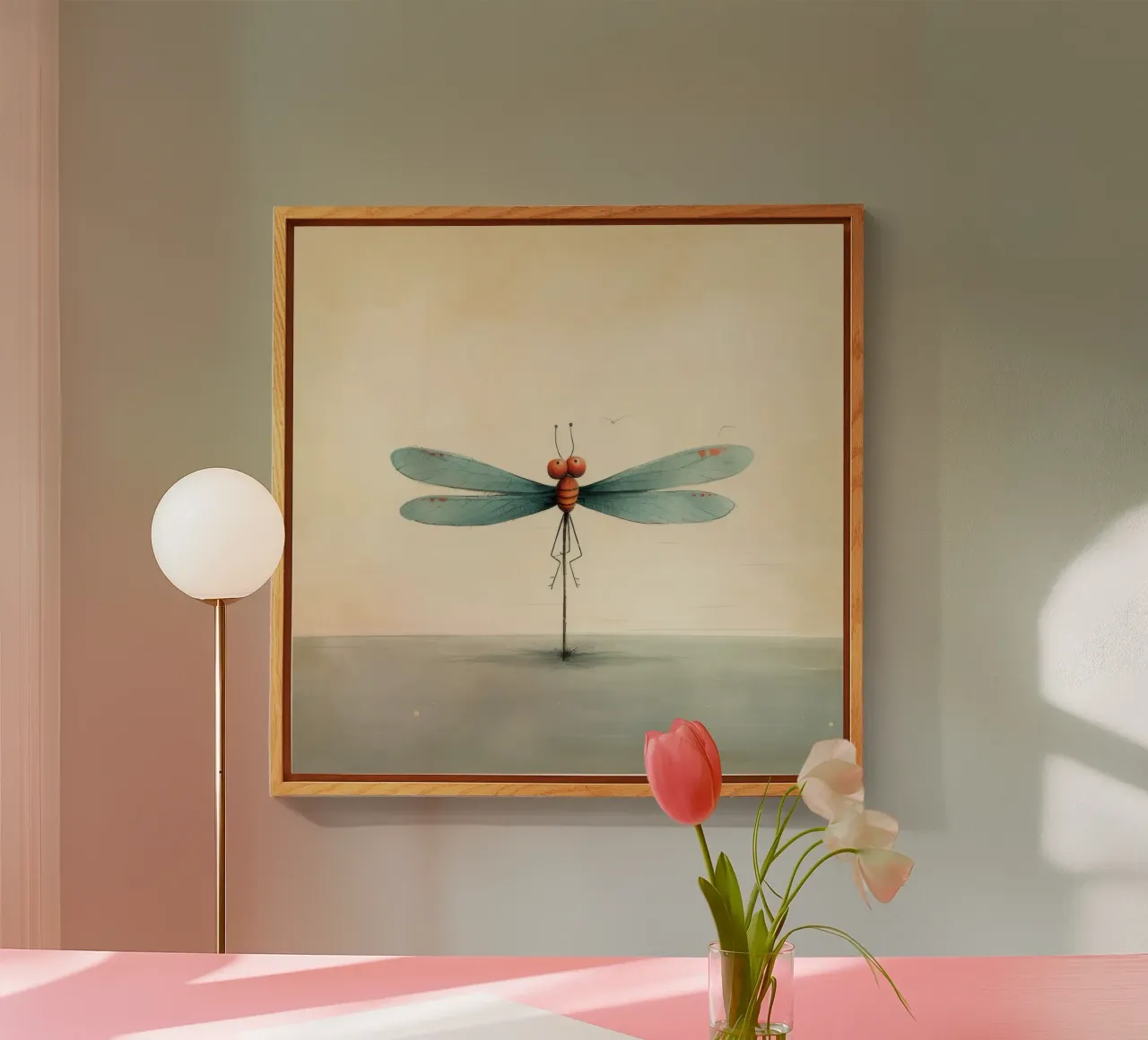 Libellula minimale 2 plexiglass da Minimal Animal Art