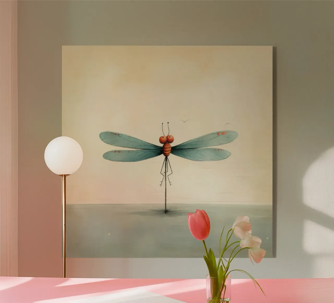 Libellula minimale 2 plexiglass da Minimal Animal Art