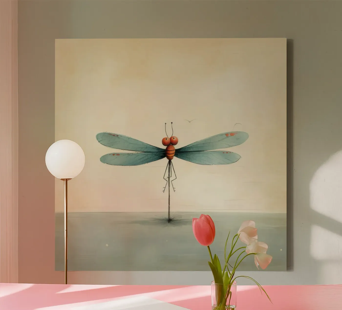 Minimo Dragonfly tela da Minimal Animal Art