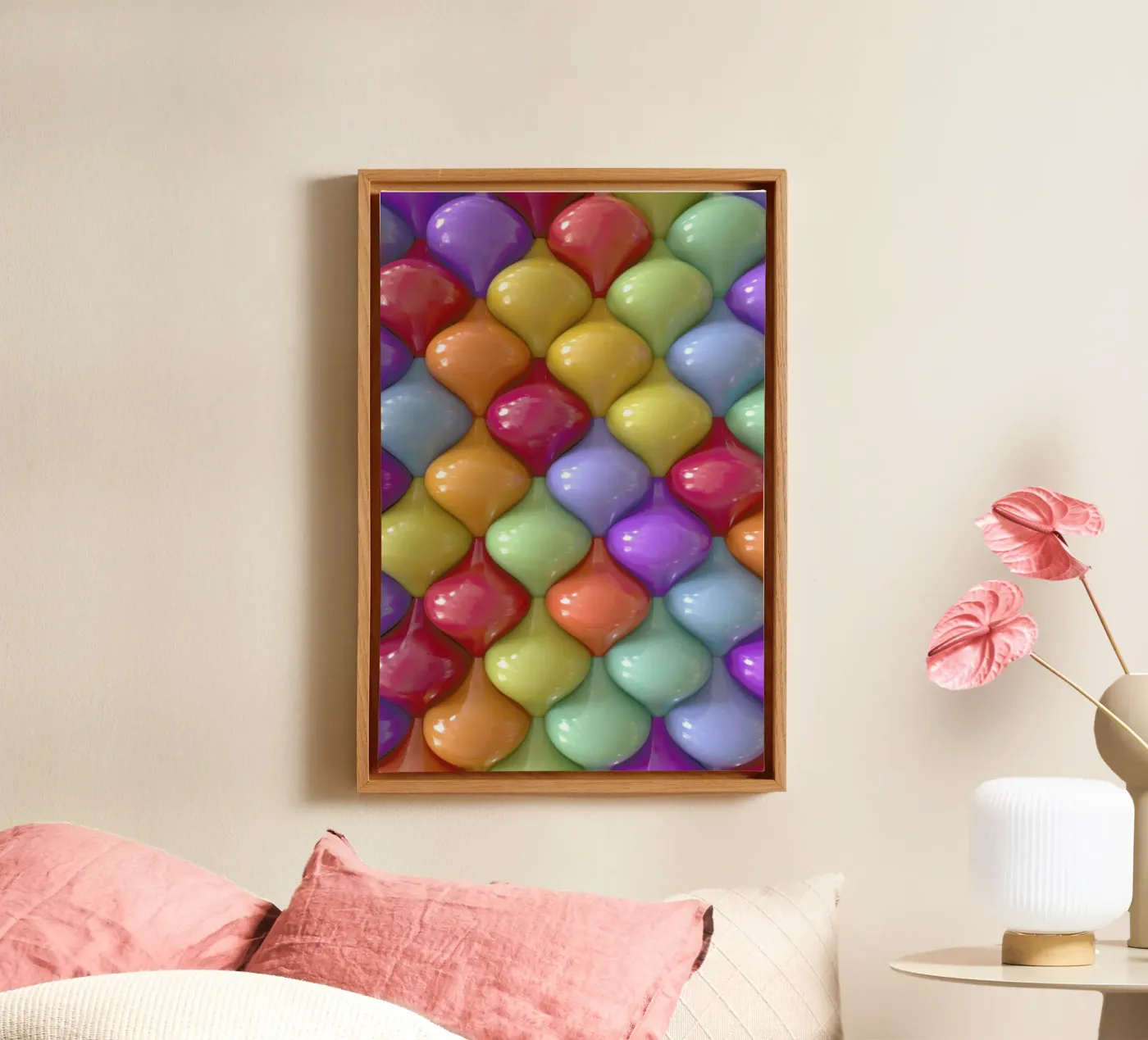 Oval canvas by Danny Ivan