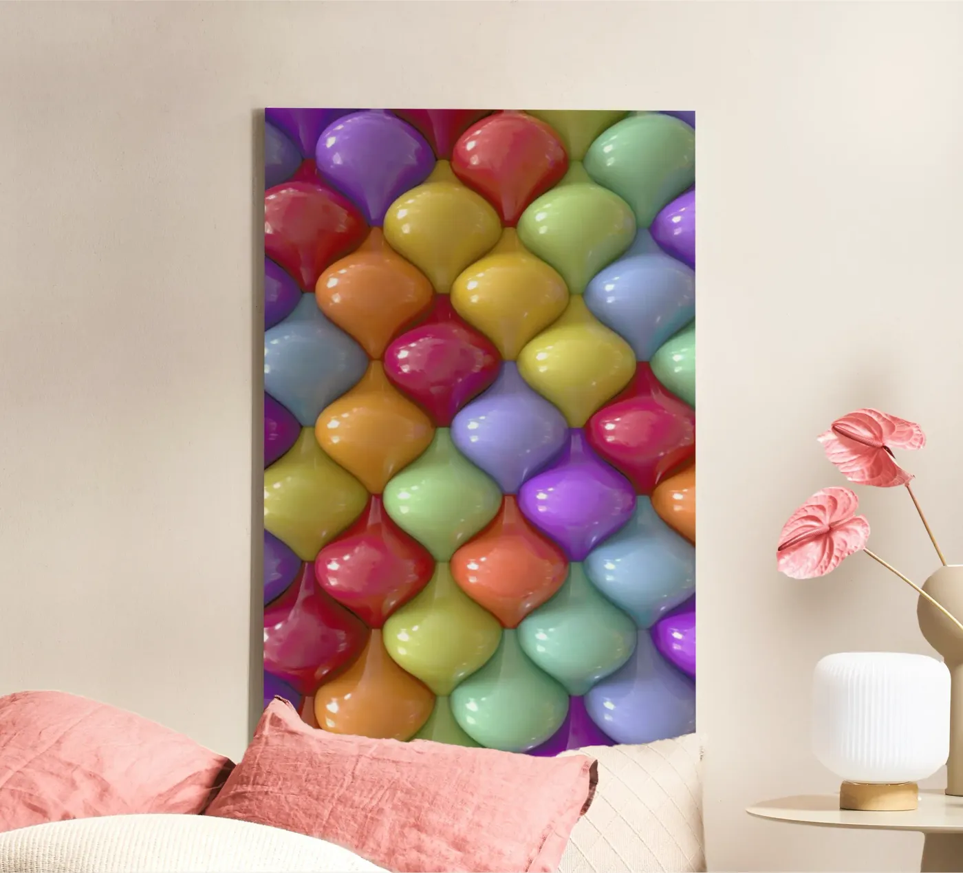 Oval canvas by Danny Ivan