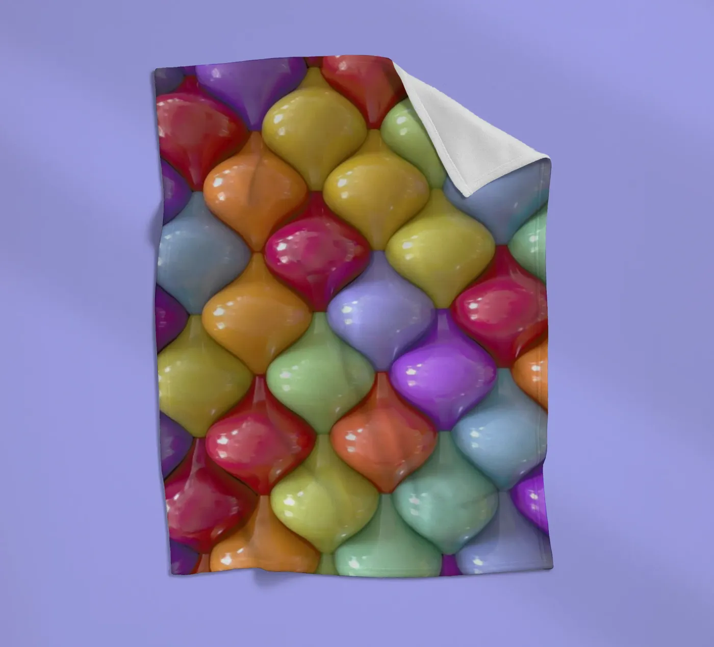 Oval fleecedeken van Danny Ivan