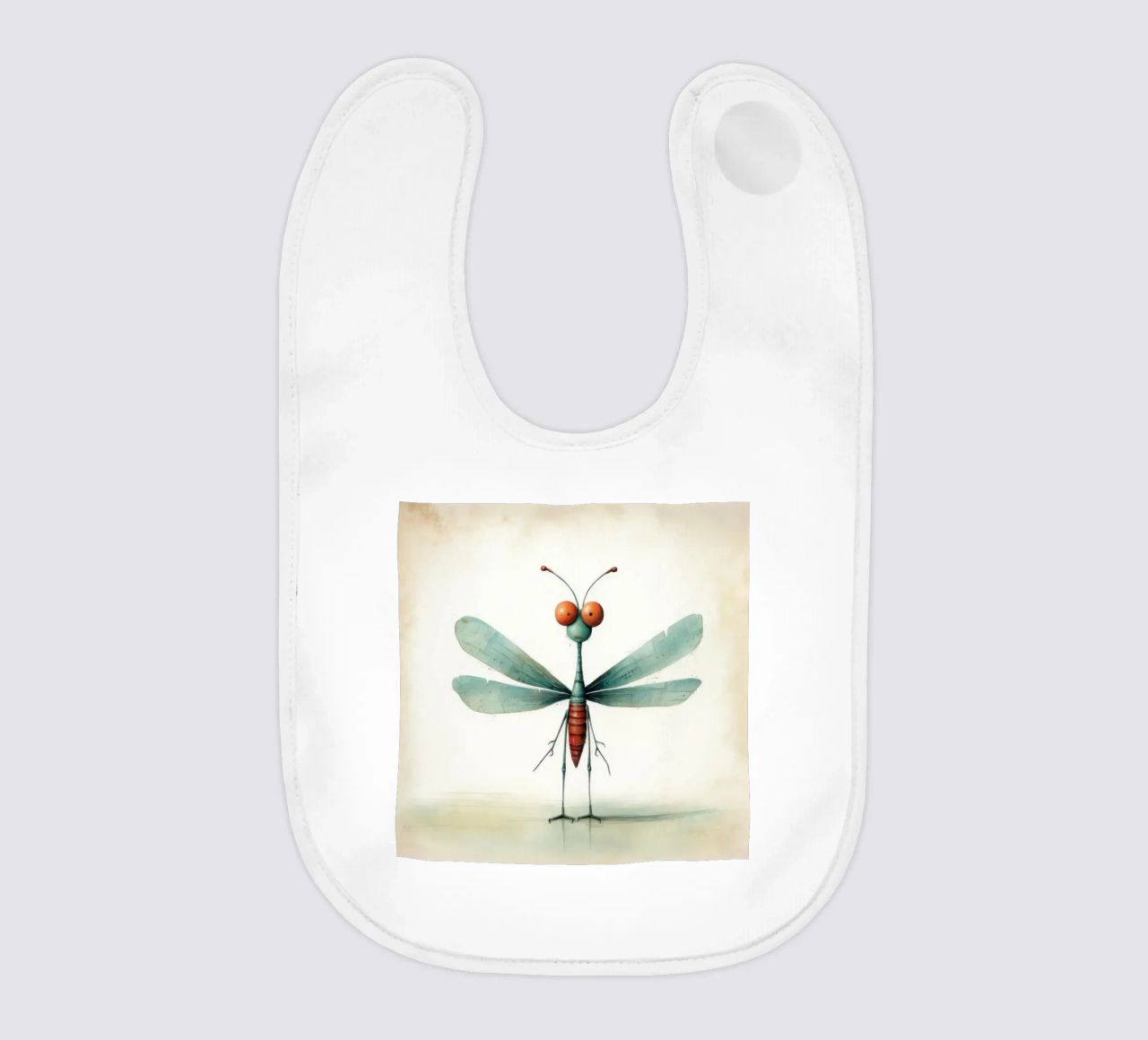 Libellula minimale 3 bavaglino da Minimal Animal Art