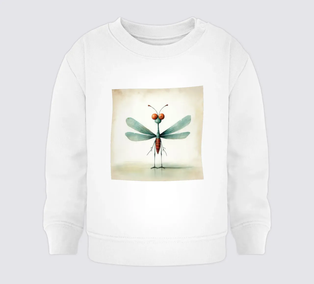 Libélula mínima 3 sudadera de bebé de Minimal Animal Art
