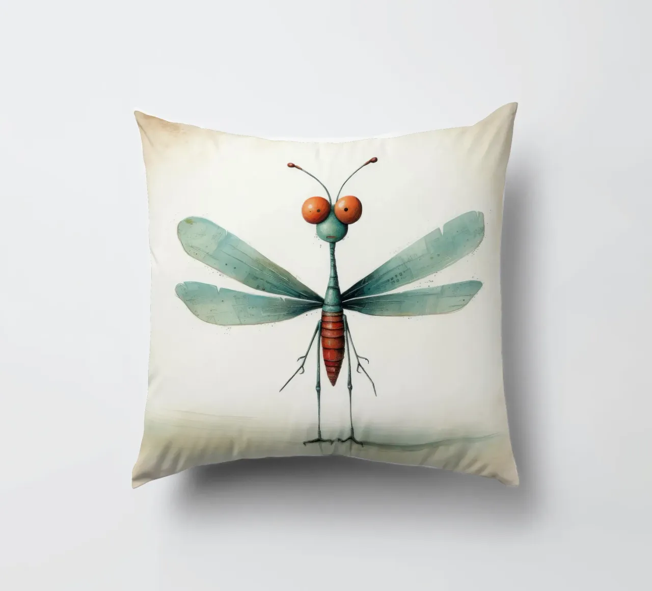Libellula minimale 3 cuscino da Minimal Animal Art