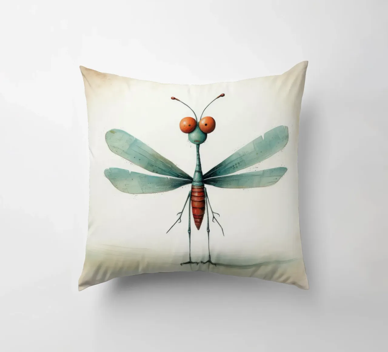 Libellula minimale 3 cuscino da Minimal Animal Art