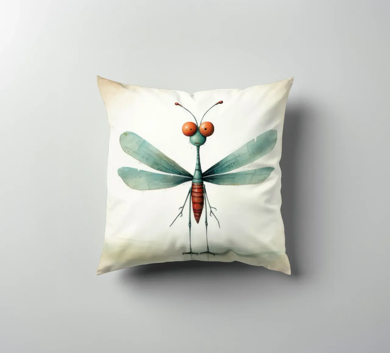 Libellula minimale 3 cuscino da Minimal Animal Art