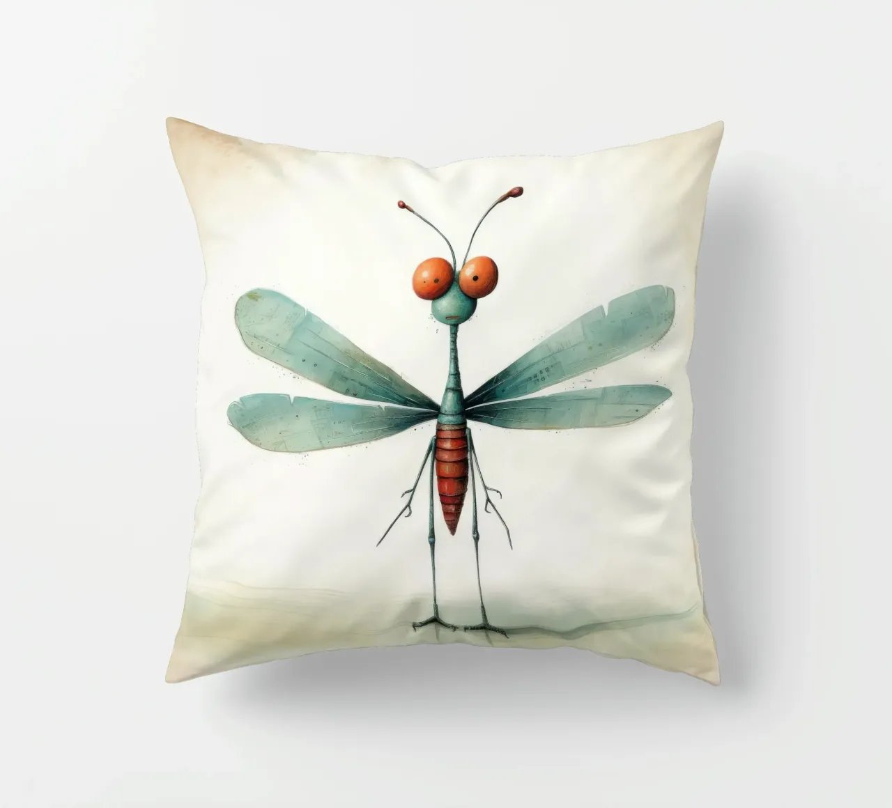 Libellula minimale 3 cuscino da Minimal Animal Art