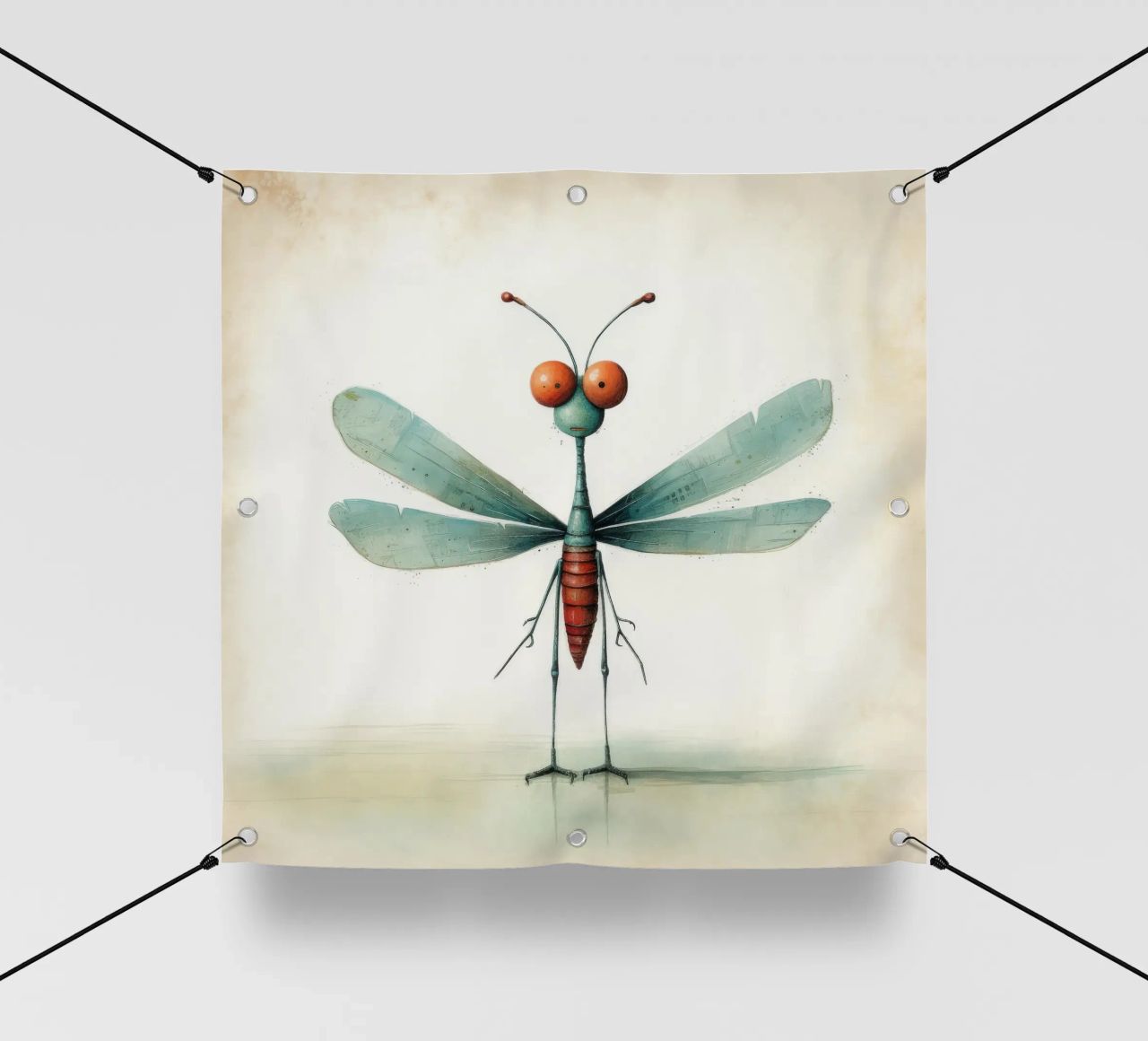 Libellula minimale 3 telo in pvc da Minimal Animal Art