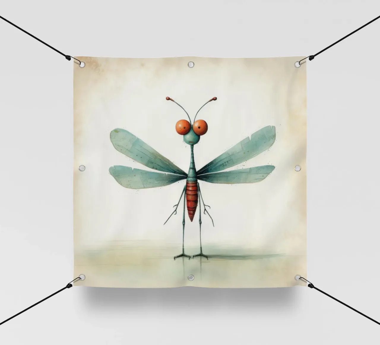 Libellula minimale 3 telo in pvc da Minimal Animal Art