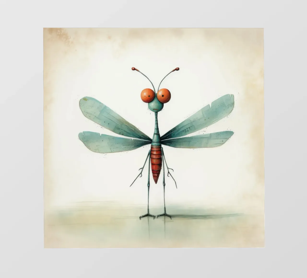 Libellula minimale 3 telo in pvc da Minimal Animal Art
