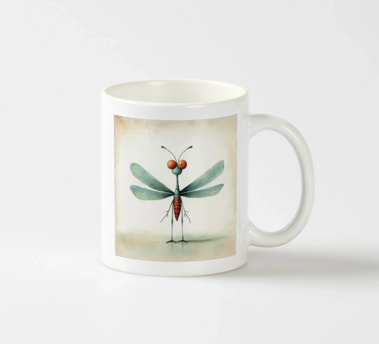 Libellula minimale 3 tazza in ceramica da Minimal Animal Art