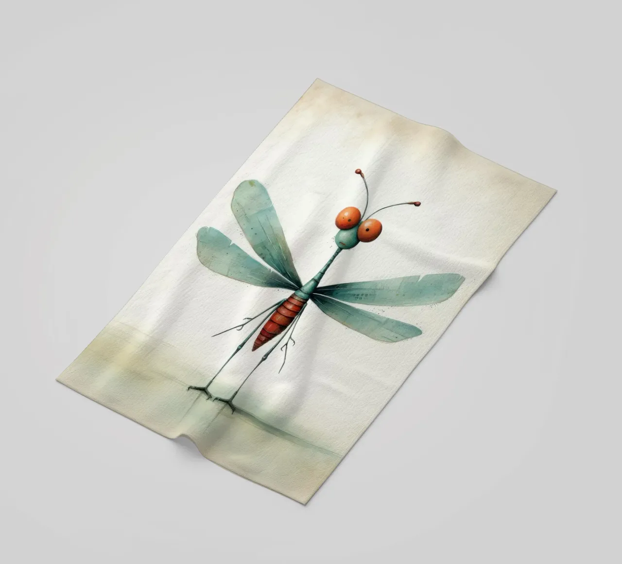 Minimo Dragonfly telo mare da Minimal Animal Art