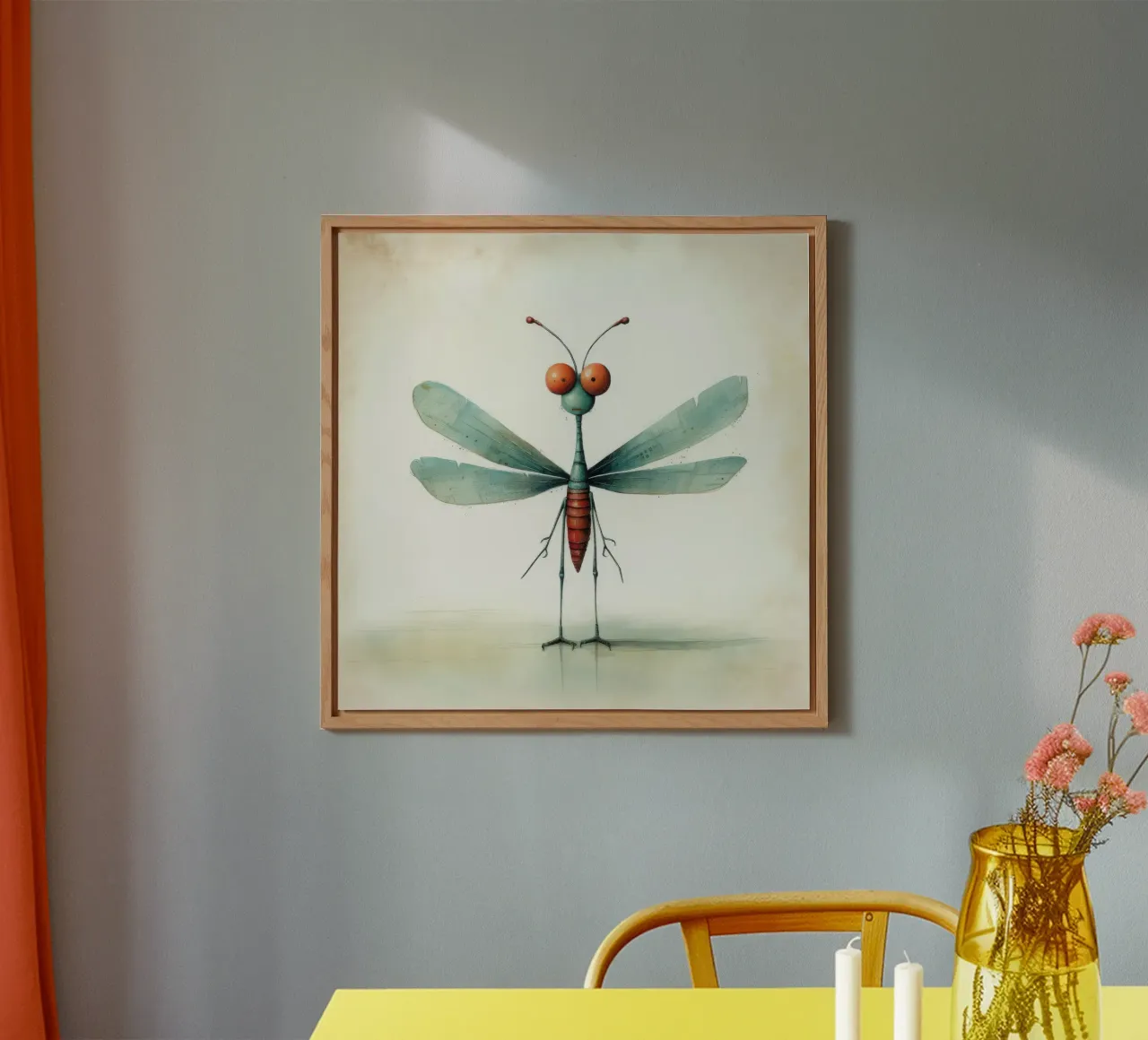 Libellula minimale 3 alluminio dibond da Minimal Animal Art