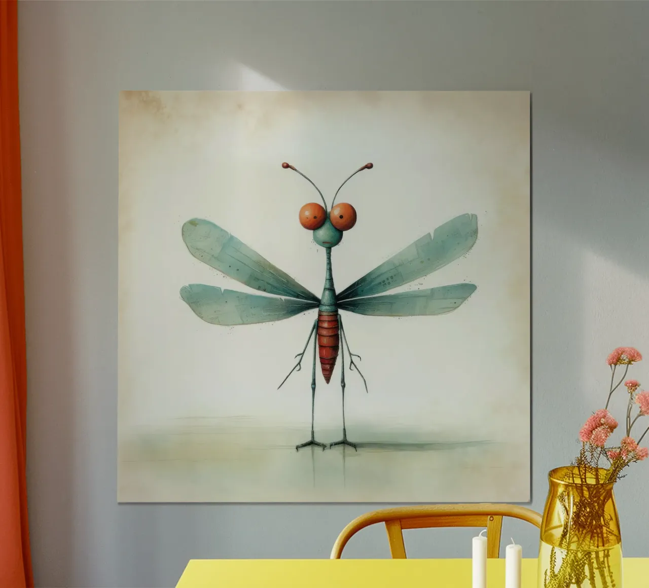 Minimal Dragonfly 3 hahnemühle by Minimal Animal Art