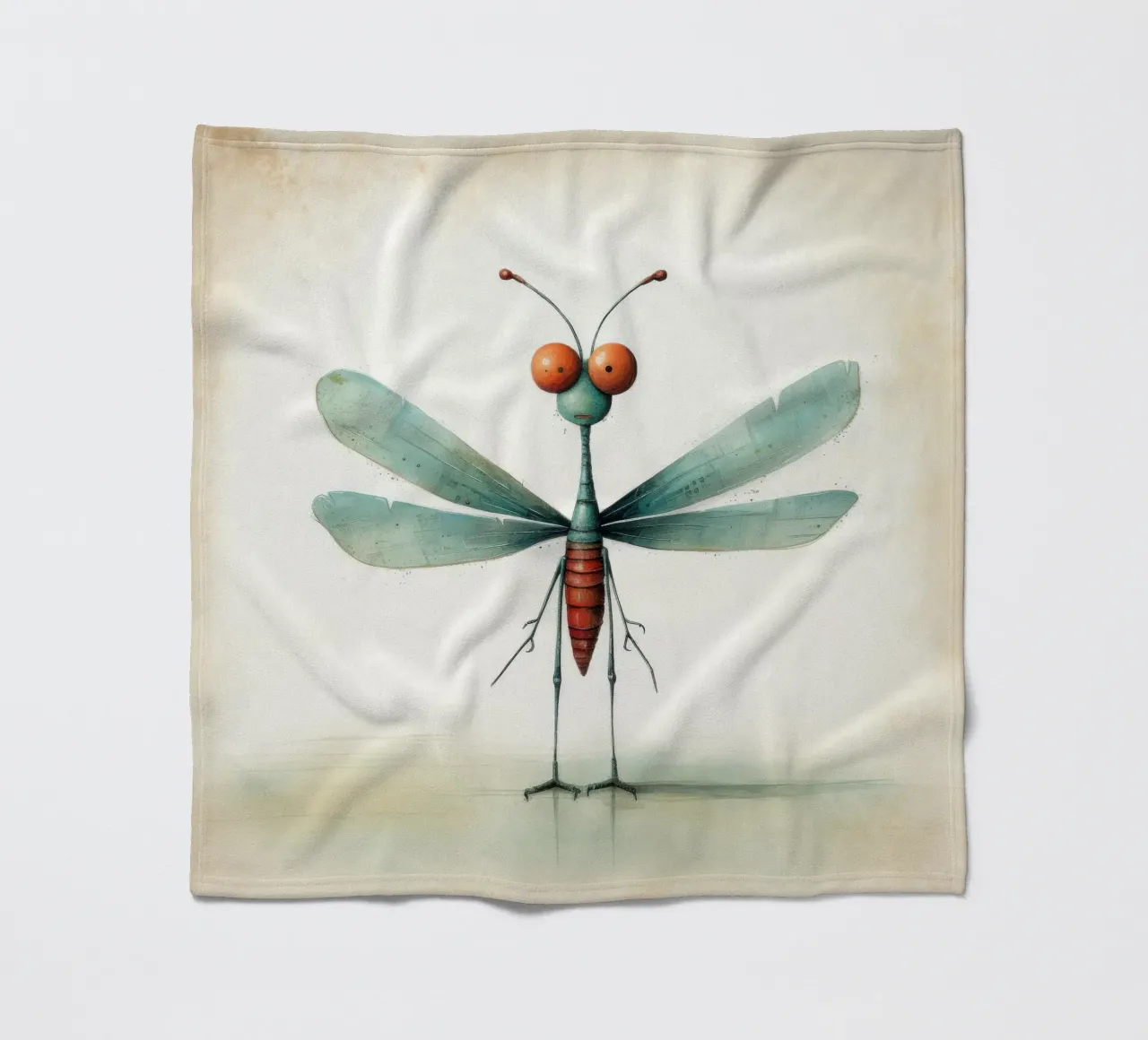 Libellula minimale 3 coperta in pile da Minimal Animal Art