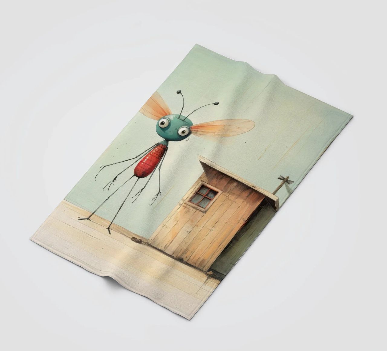 Libellula minimale 4 coperta in pile da Minimal Animal Art