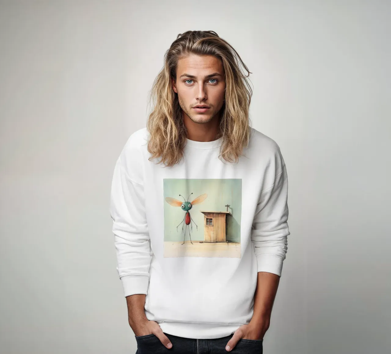 Libellula minimale 4 felpa da Minimal Animal Art