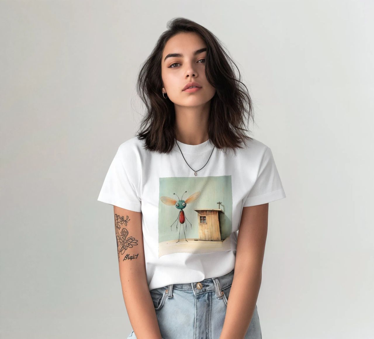 Libellula minimale 4 t-shirt da Minimal Animal Art