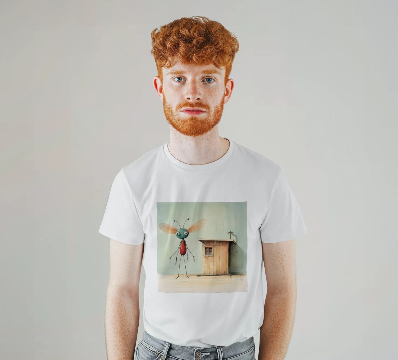 Libellula minimale 4 t-shirt da Minimal Animal Art