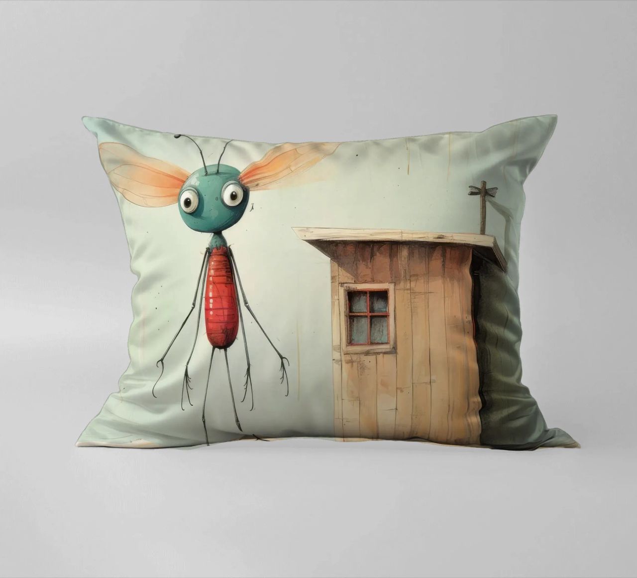 Libellula minimale 4 cuscino da Minimal Animal Art