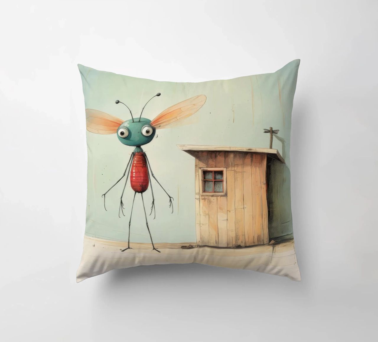 Libellula minimale 4 cuscino da Minimal Animal Art