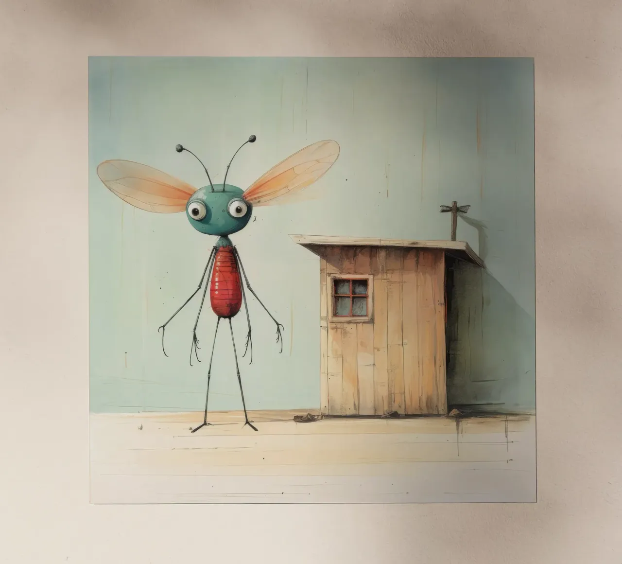 Libellula minimale 4 pellicola backlit da Minimal Animal Art