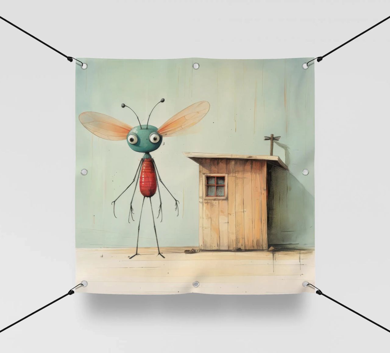 Libellula minimale 4 telo in pvc da Minimal Animal Art