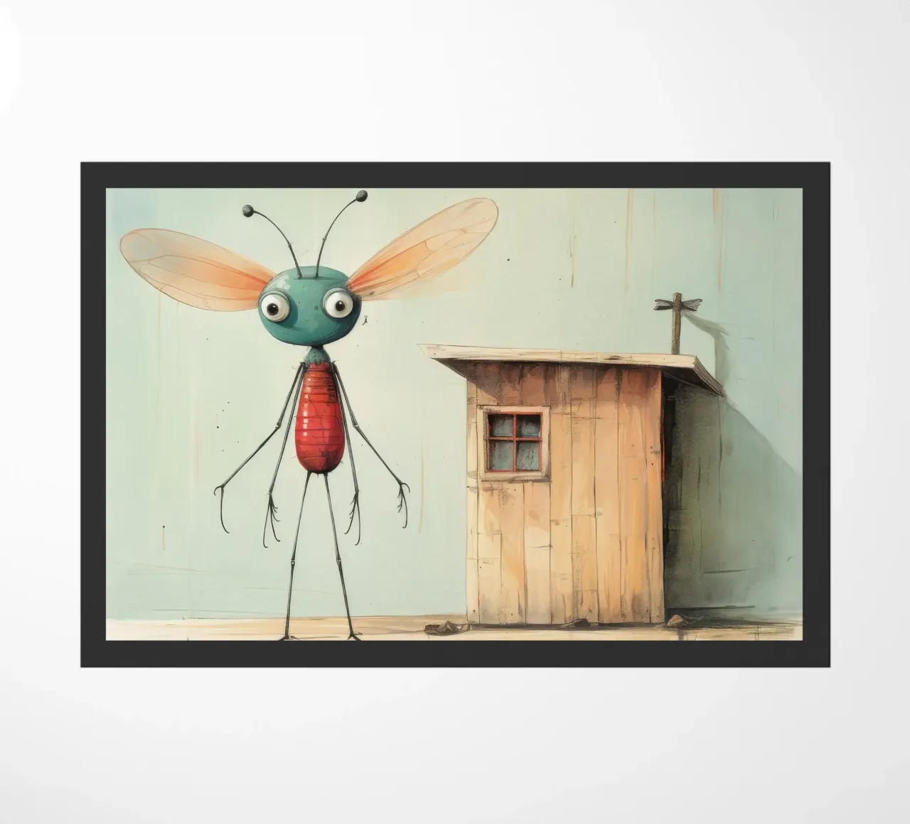 Libélula mínima 4 felpudo de Minimal Animal Art
