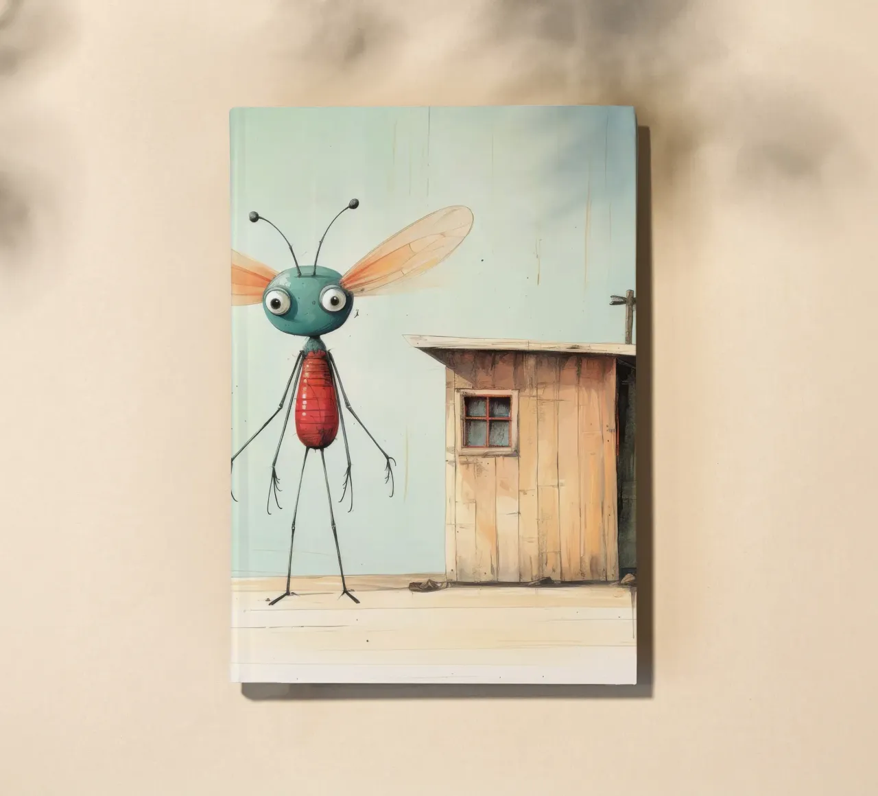 Minimale libelle 4 notitieboek van Minimal Animal Art