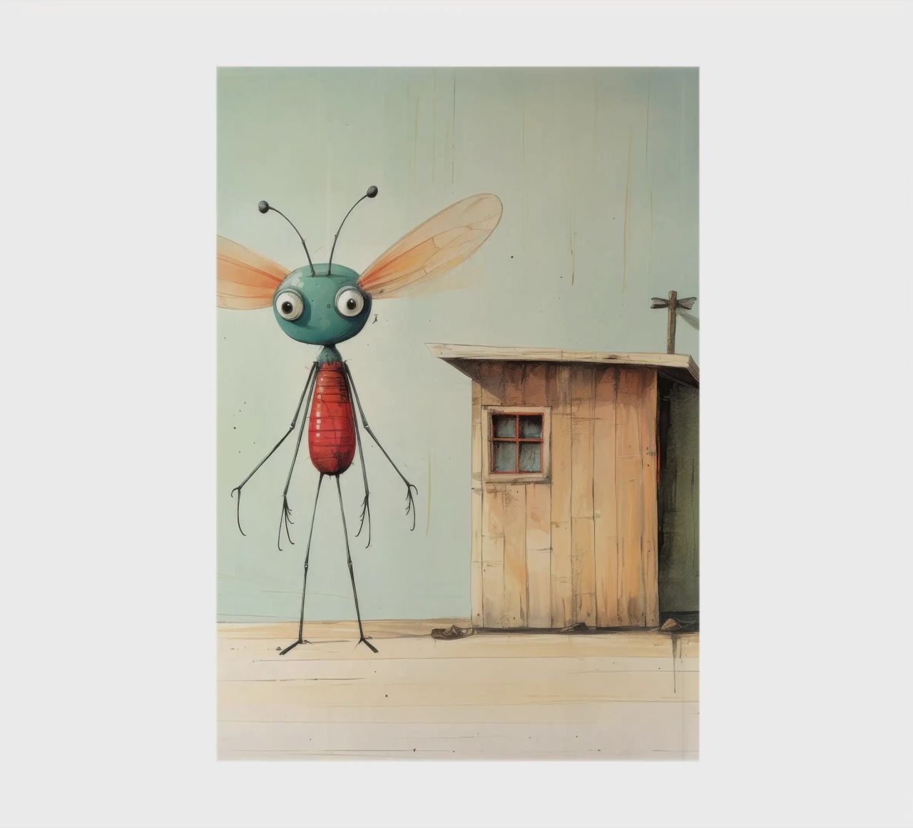 Minimal Dragonfly 4 notebook by Minimal Animal Art