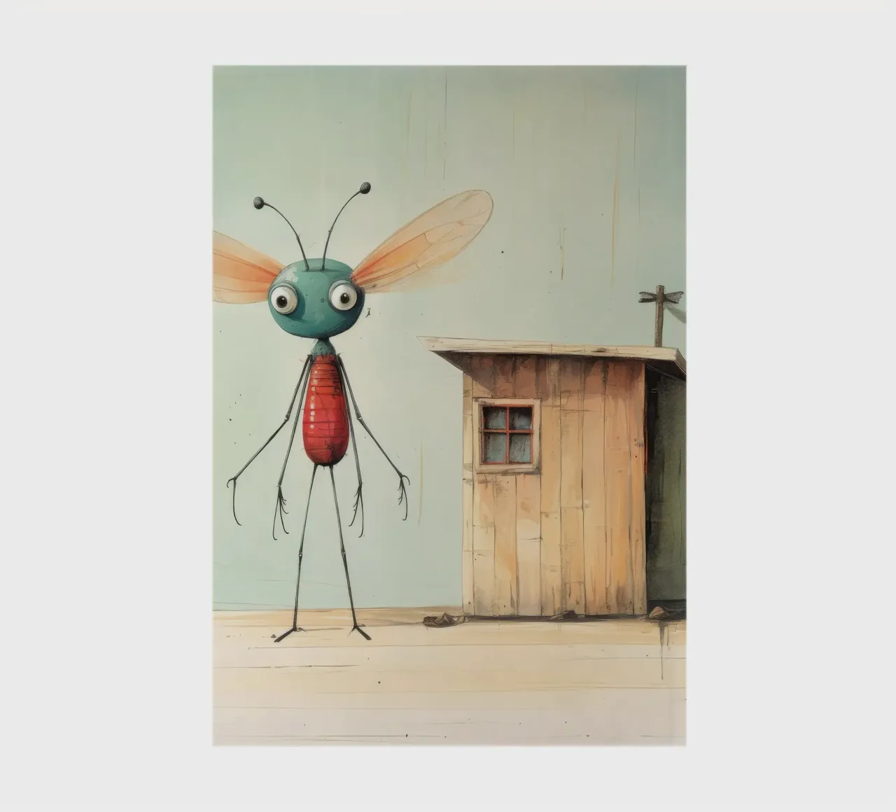 Minimal Libelle 4 Notizbuch von Minimal Animal Art