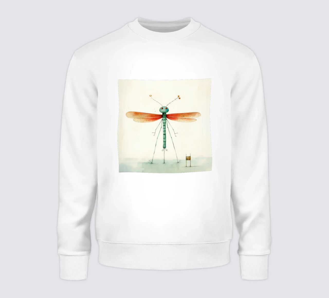 Libellula minima 1 felpa da Minimal Animal Art