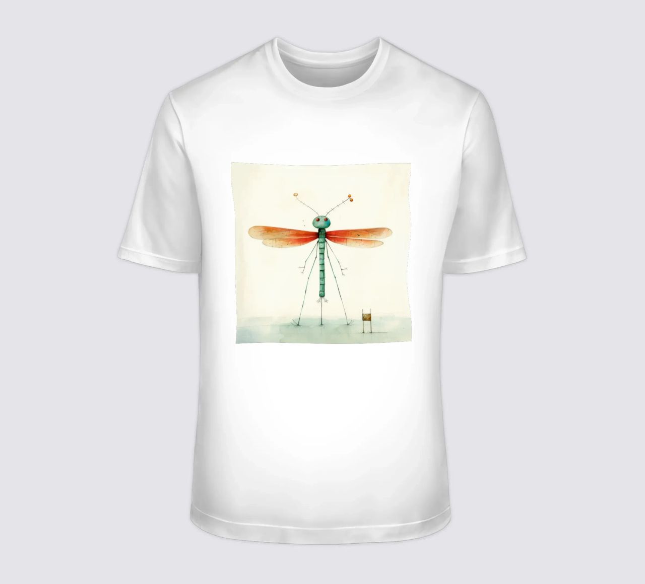 Libellula minima 1 t-shirt da Minimal Animal Art