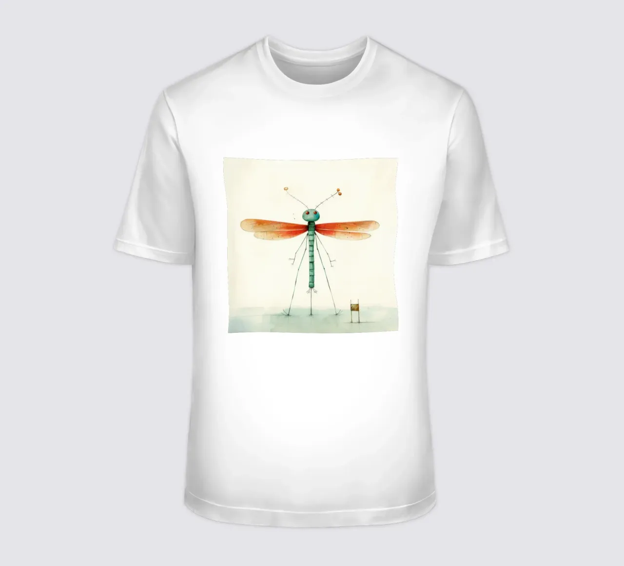 Minimal Dragonfly 1 t-shirt by Minimal Animal Art