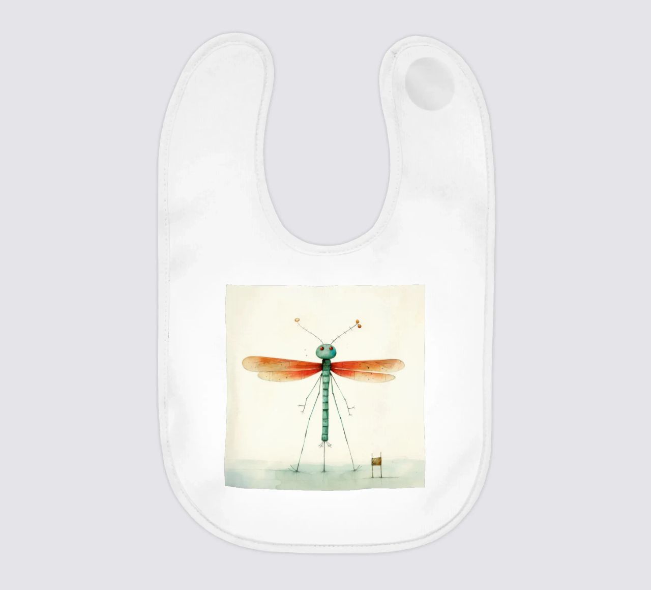 Libellula minima 1 bavaglino da Minimal Animal Art