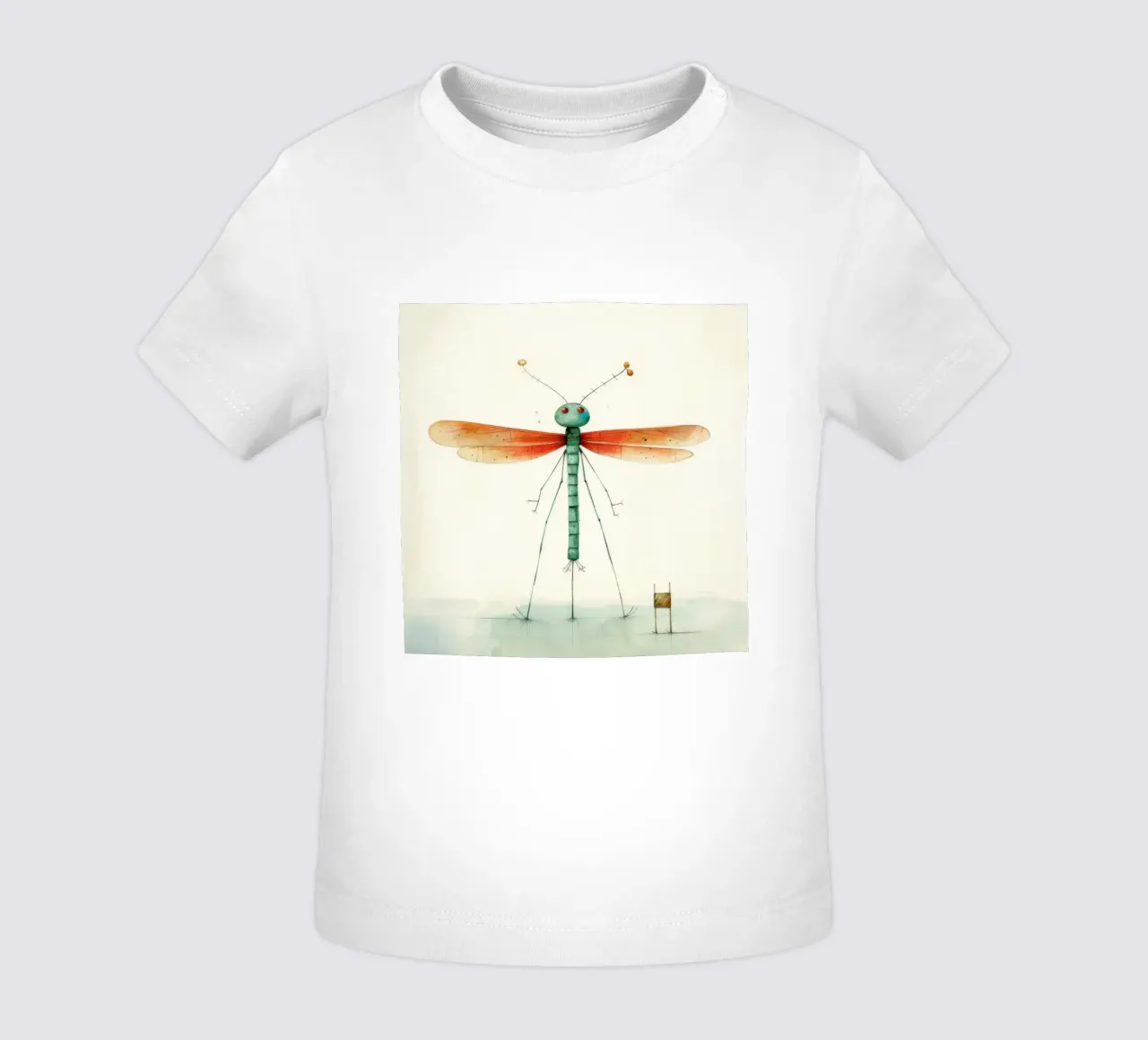 Libellula minima 1 maglietta neonato da Minimal Animal Art