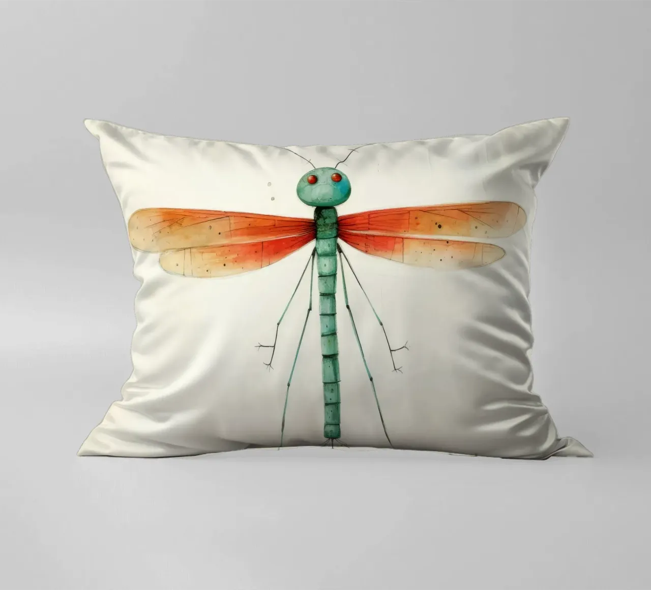 Minimal Libelle 1 Kissen von Minimal Animal Art