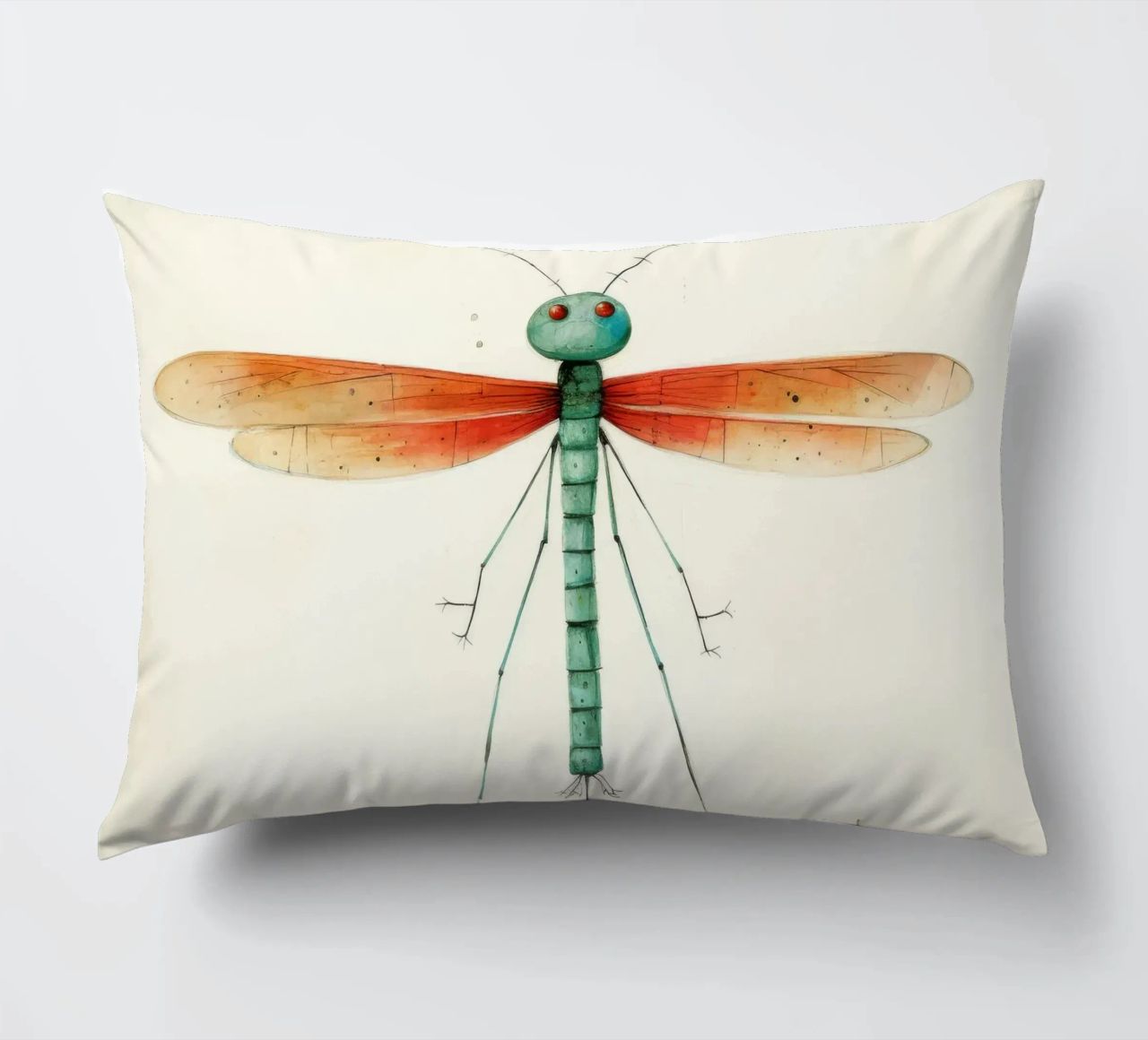 Libellula minima 1 cuscino da Minimal Animal Art
